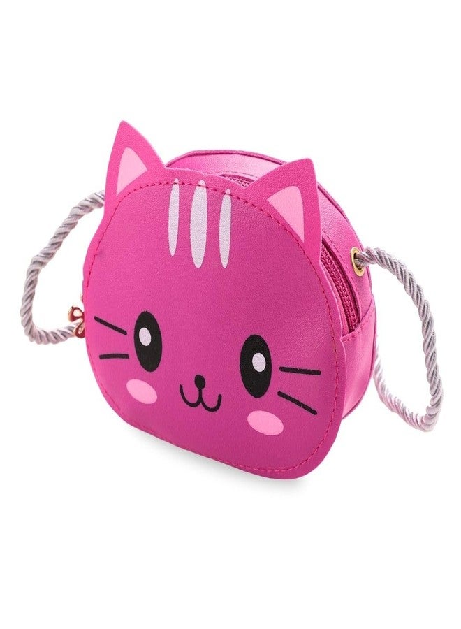 Tinker Squad Kitty Cat Sling Hand Bag For Girls | Sling Bags Shoulder Handbags For Kids | Stylish Gifts, Pink - Image 1